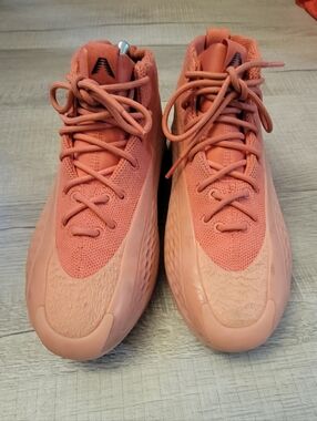 adidas Orange Knit High-Top Sneakers